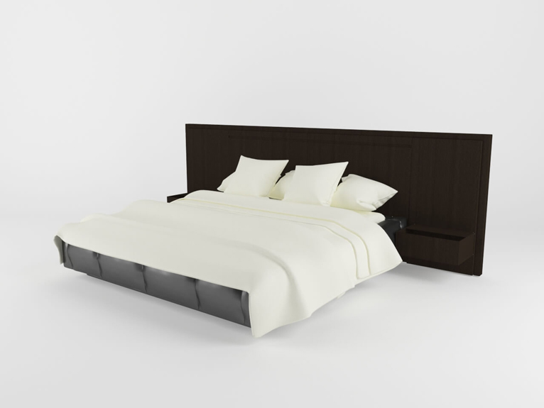 3Dモデリング ベッド