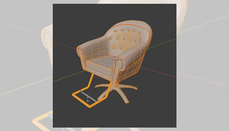 3Dモデリング 椅子